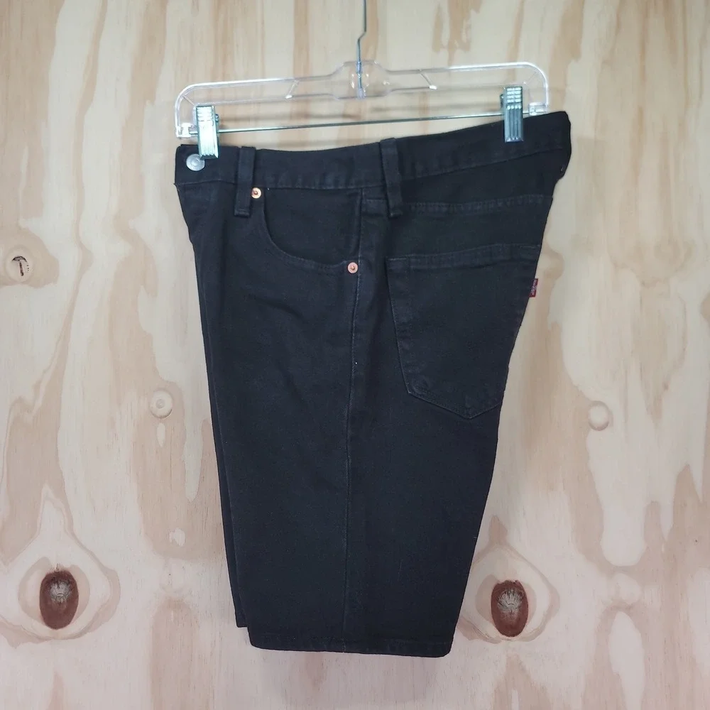 Levis Strauss 501 Denim Jean Shorts‎ Mens 30x9 Black 